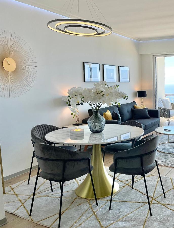 Mybluevista Luxury Panoramic Sea View Apartments Cap D Ail Near Monaco カップダイユ エクステリア 写真