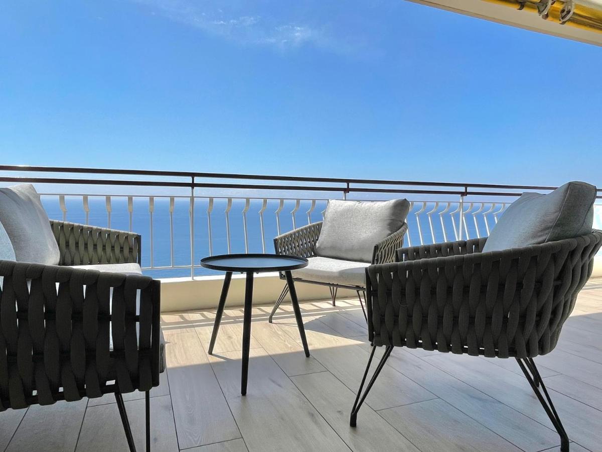 Mybluevista Luxury Panoramic Sea View Apartments Cap D Ail Near Monaco カップダイユ エクステリア 写真