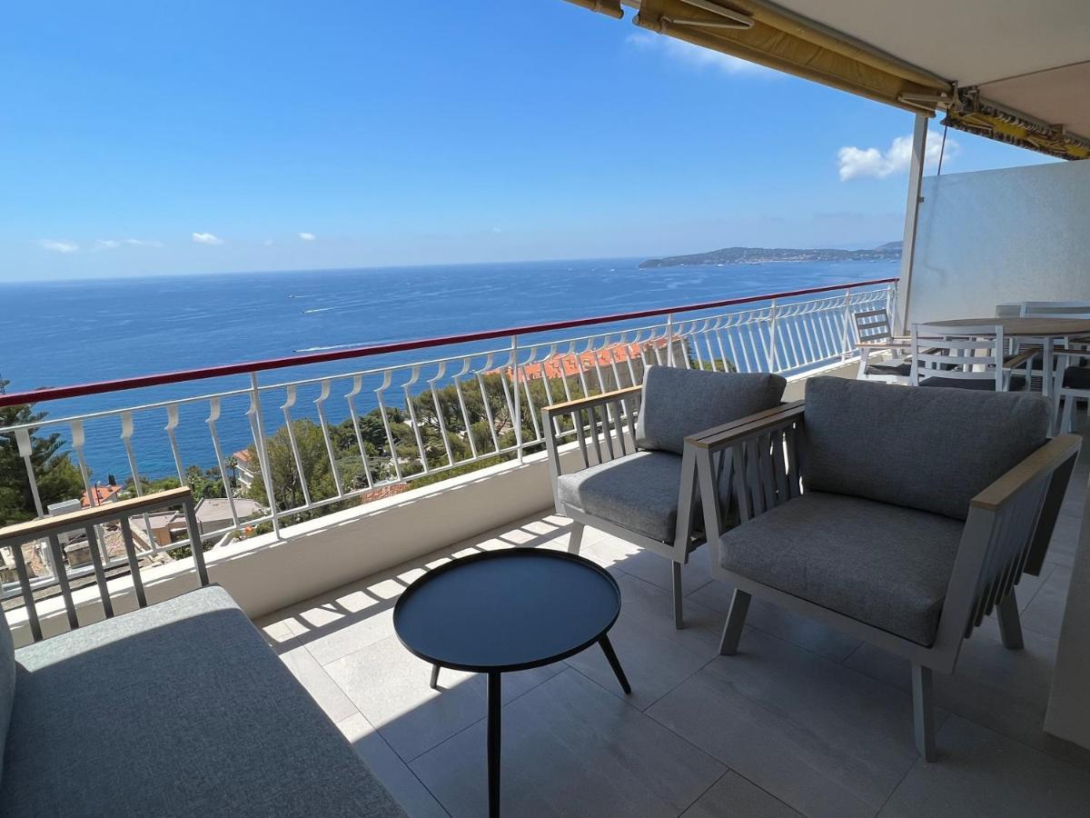 Mybluevista Luxury Panoramic Sea View Apartments Cap D Ail Near Monaco カップダイユ エクステリア 写真